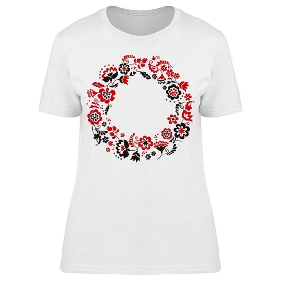 Traditional European Wreath T-Shirt Women -Image by Shutterstock, Female Small
