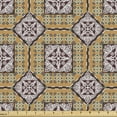 thumbnail image 1 of Traditional Fabric by the Yard, Ethnic Moroccan Motifs Abstract Geometric and Flowery Shapes in Patchwork Style, Decorative Upholstery Fabric for Chairs & Home Accents, Multicolor by Ambesonne, 1 of 5
