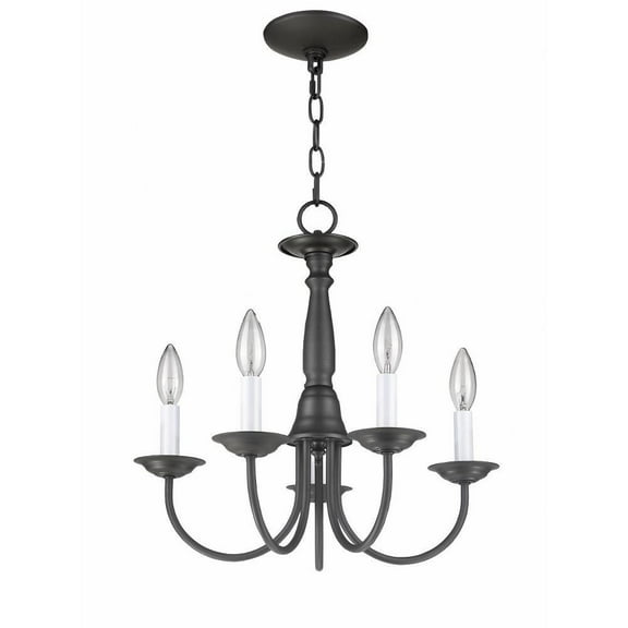 Traditional Farmhouse Five Light Chandelier-Bronze Finish Bailey Street Home 218-Bel-1653704
