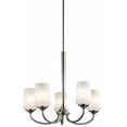 thumbnail image 1 of Traditional Farmhouse Five Light Chandelier-Brushed Nickel Finish-Incandescent Lamping Type Bailey Street Home 147-Bel-1788431, 1 of 7