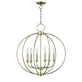 thumbnail image 1 of Traditional Farmhouse Six Light Chandelier-Antique Brass Finish Bailey Street Home 218-Bel-1260972, 1 of 1