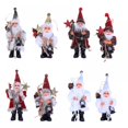 thumbnail image 1 of Traditional Father Christmas Santa Claus Figure Xmas Decoration Ornament Bell US, 1 of 6