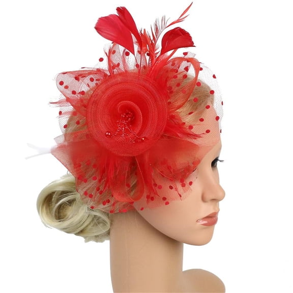 Traditional Feathered Hairpiece Bridal Hairband Decoration For Weddings Races Party Wedding Event