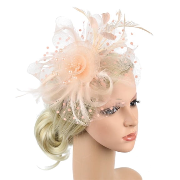 Traditional Feathered Hairpiece Bridal Hairband Decoration For Weddings Races Party Wedding Event