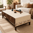 Traditional Feature Coffee Table Cover Rectangle With Embroidered ...