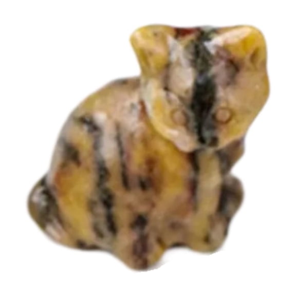 Traditional Fengshui Crystal Cats Figurine for Wealth Home Accent Good Luck Symbol Handcrafted Jewelry Ornament