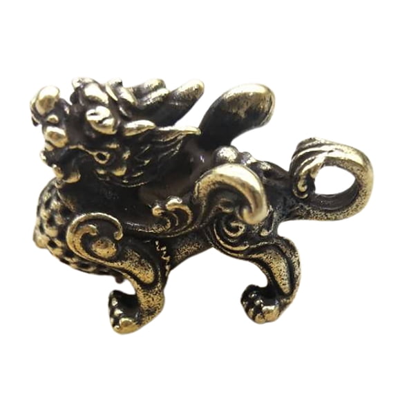 Traditional Fengshui Dragon Brass Statue Figurine for Luck Fengshui Ornament