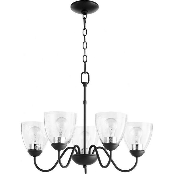 Traditional Five Light Chandelier-Noir Finish Bailey Street Home 183-Bel-3399940