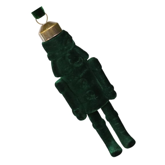 Traditional Flocking Nutcrackers Soldier Holiday Ornament Weather Resistant Plastic Pendant For Festival Displays