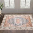 thumbnail image 1 of Traditional Floral Area Rug 2x3ft, Washable Non-Slip Low Pile Floor Mat, for Bedroom, Living Room, 1 of 7