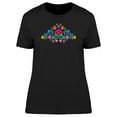 thumbnail image 1 of Traditional Folk Flower Artwork T-Shirt Women -Image by Shutterstock, Female Large, 1 of 2