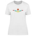 thumbnail image 1 of Traditional Folk Flower T-Shirt Women -Image by Shutterstock, Female x-Large, 1 of 2