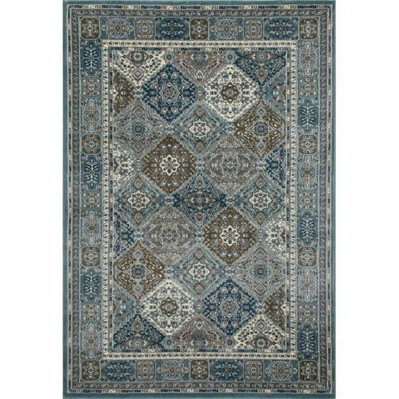 Traditional Geometric Woven Area Rug, 0153
