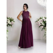 Traditional Georgette Party Wear Gown,Cultural Wear for Women