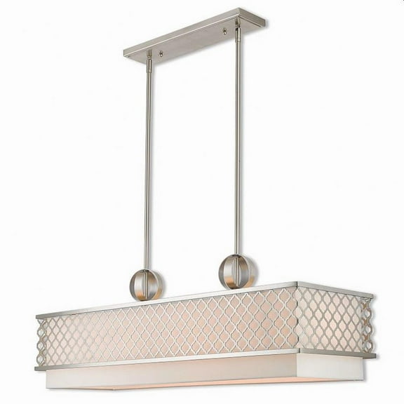 Traditional Glam Six Light Chandelier-Brushed Nickel Finish Bailey Street Home 218-Bel-2513118