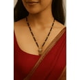 thumbnail image 1 of Traditional Gold Plated Mangalsutra with Black Beads and Pendant for Women, 1 of 1