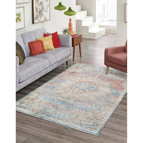 Traditional Haifa Collection Area Rug Multi - 5'3"x8'