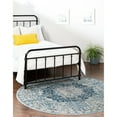 thumbnail image 1 of Traditional Haifa Collection Area Rug Navy Blue - 3'11" Round, 1 of 5