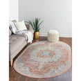 thumbnail image 1 of Traditional Haifa Collection Area Rug Red - 7'10"x10'2" Oval, 1 of 5