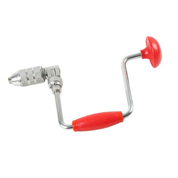 Traditional Hand Drill Carpentry Tool For Precise Hole Drilling Ergonomic Grip Design Multiple Size Bit