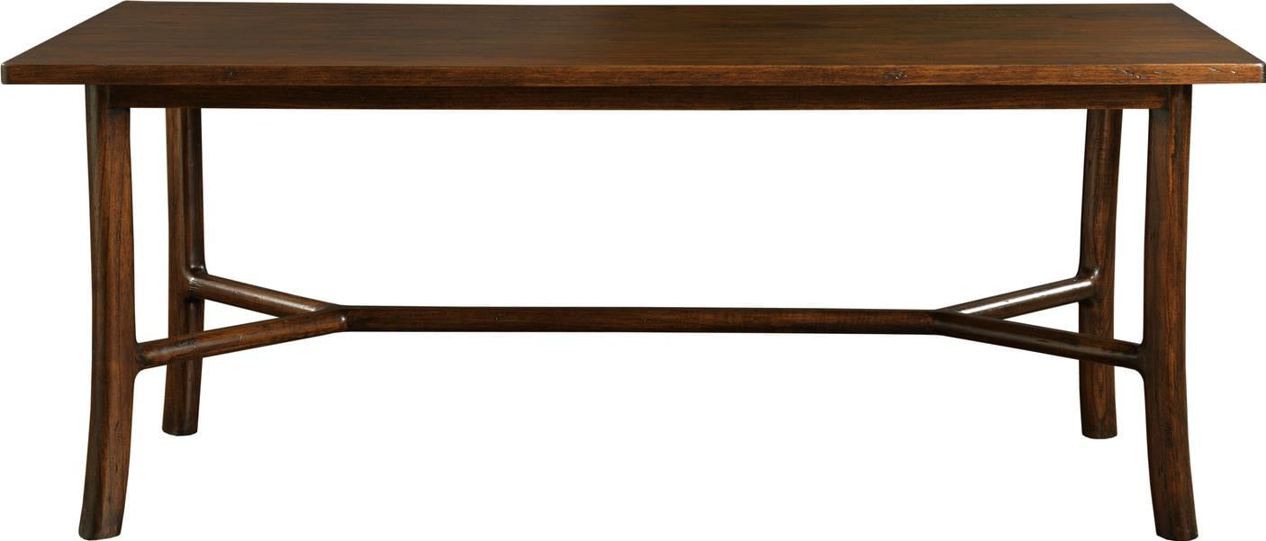 Traditional Hand-Rubbed Oak Dining Table