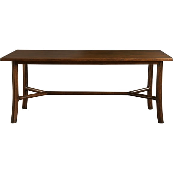 Traditional Hand-Rubbed Oak Dining Table