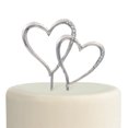 thumbnail image 1 of Traditional Hearts Metal Cake Topper - Home Decor - 1 Piece, 1 of 1