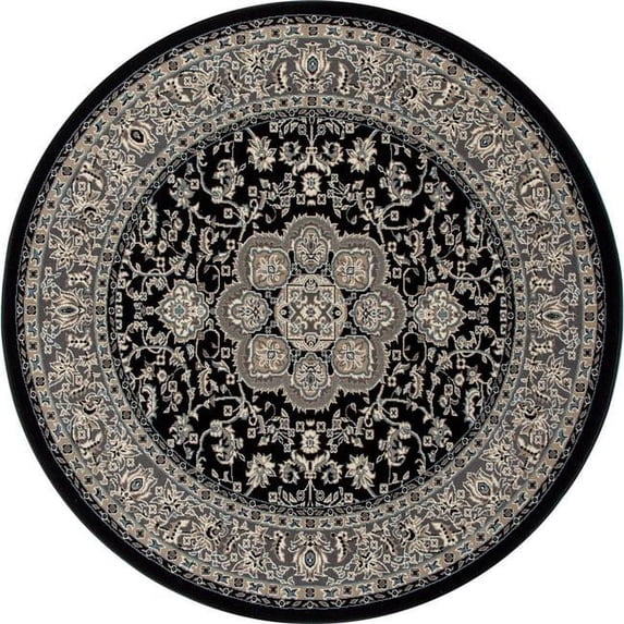 Traditional High Quality Center Medallion Woven Area Rug with Border, 068