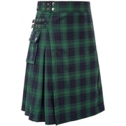 Traditional Highlands Kilts Tartan Utility Skirt Mens Scottish Tartan Kilts Adjustable Hip Straps
