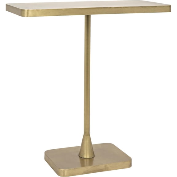 Traditional Hild Antique Brass Side Table