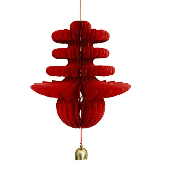 Traditional Honeycomb Design Lanterns, Easy assembly from quality cardboard, Bring auspicious energy and vibrant color to your holiday party or family gathering