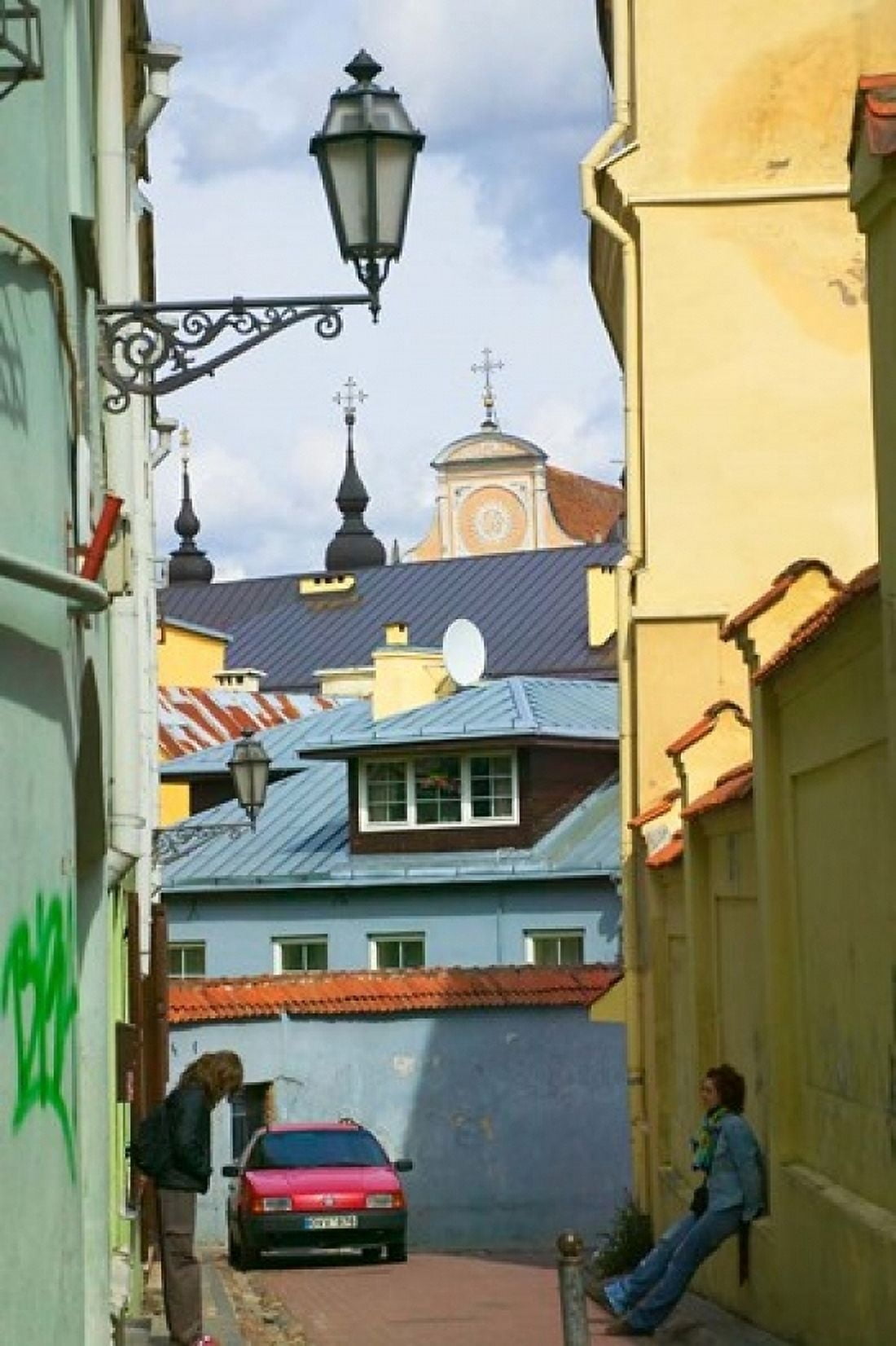 Traditional House in Old Town Vilnius Lithuania Canvas Art - Keren Su DanitaDelimont (11 x 17)