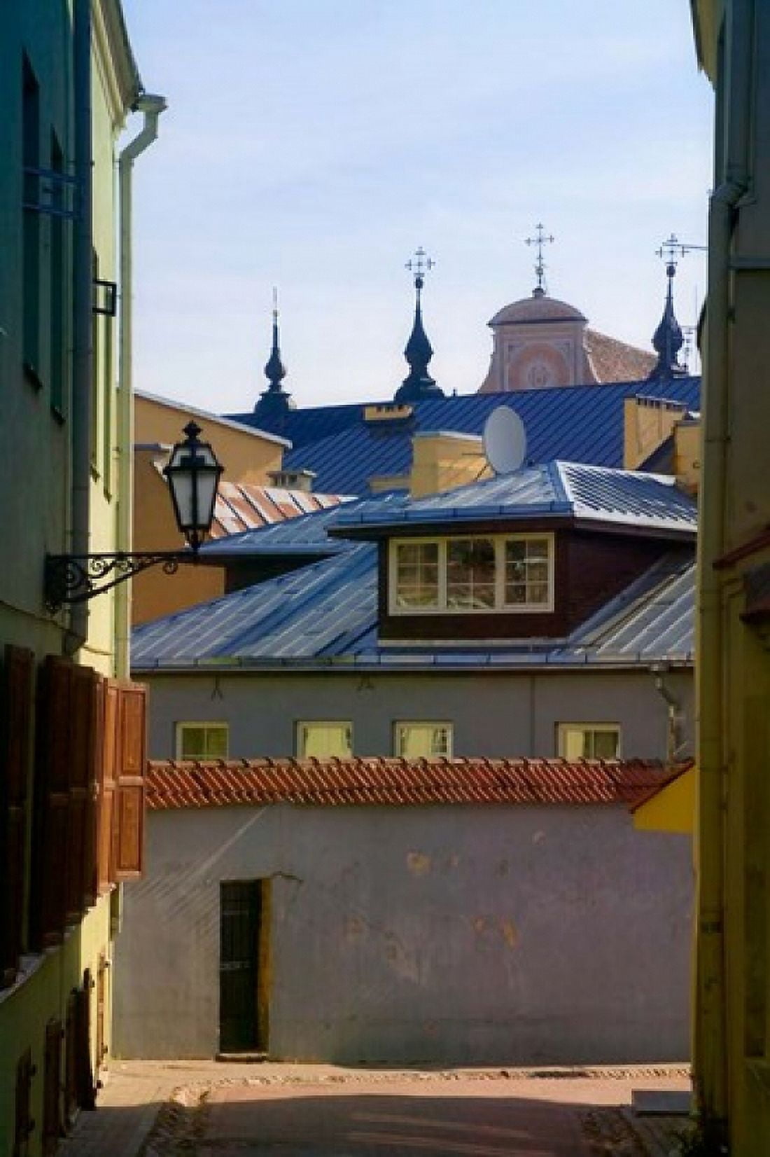 Traditional Houses in the old town Vilnius Lithuania Canvas Art - Keren Su DanitaDelimont (23 x 34)