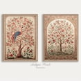 thumbnail image 1 of Traditional India Tapestry Wall Art, Antique Indian Textile Set of 2 Print, Vintage Palempore Art, Indian Folk Pattern Wall Decor, , Poster Only, 1 of 3