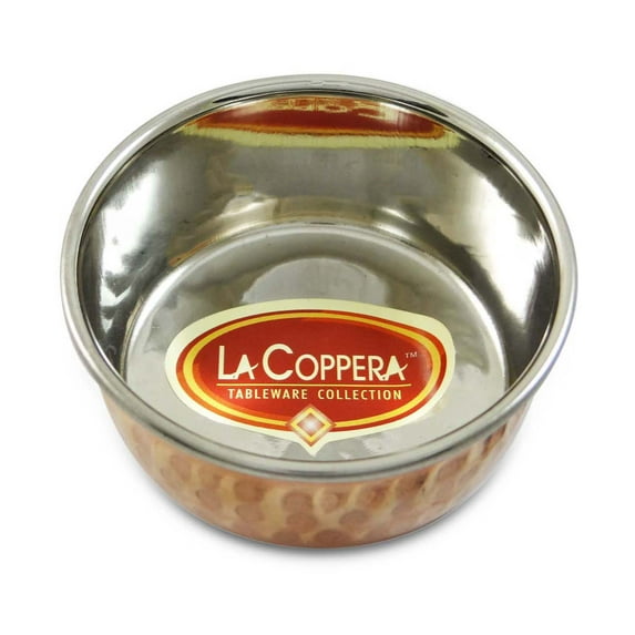 Traditional Indian Copper & Stainless Steel Small Bowl Katori Tableware Dinner