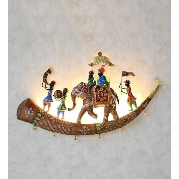 Traditional Indian wall decor| Metal wall decor | Home decor | wall metal art | Customized wall decor with Led light