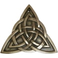 thumbnail image 1 of Traditional Ireland Trinity Knot Bronze Plated Wall Hanging Irish Plaque 6in x 6in by Royal Tara, 1 of 3