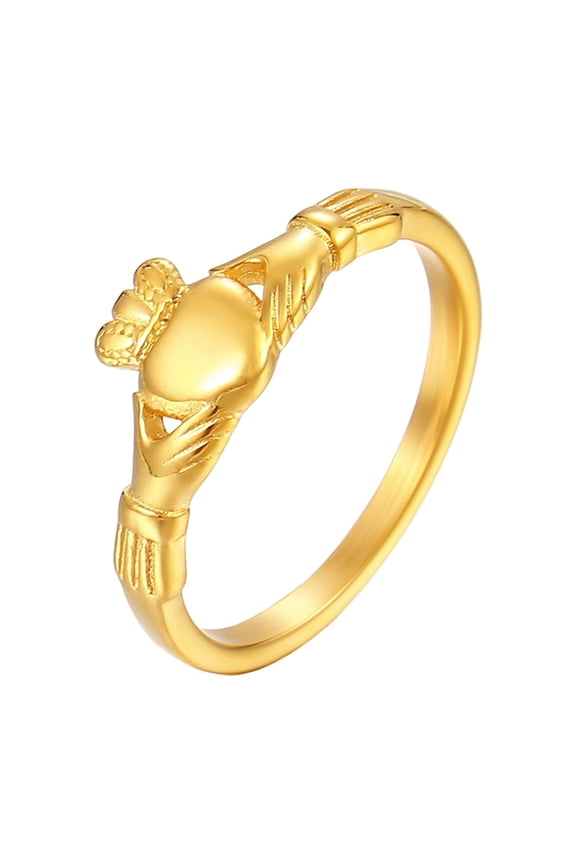 Traditional Irish Claddagh Rings Representing Commitment and Devotions for Weddings Anniversaries and Daily Wear
