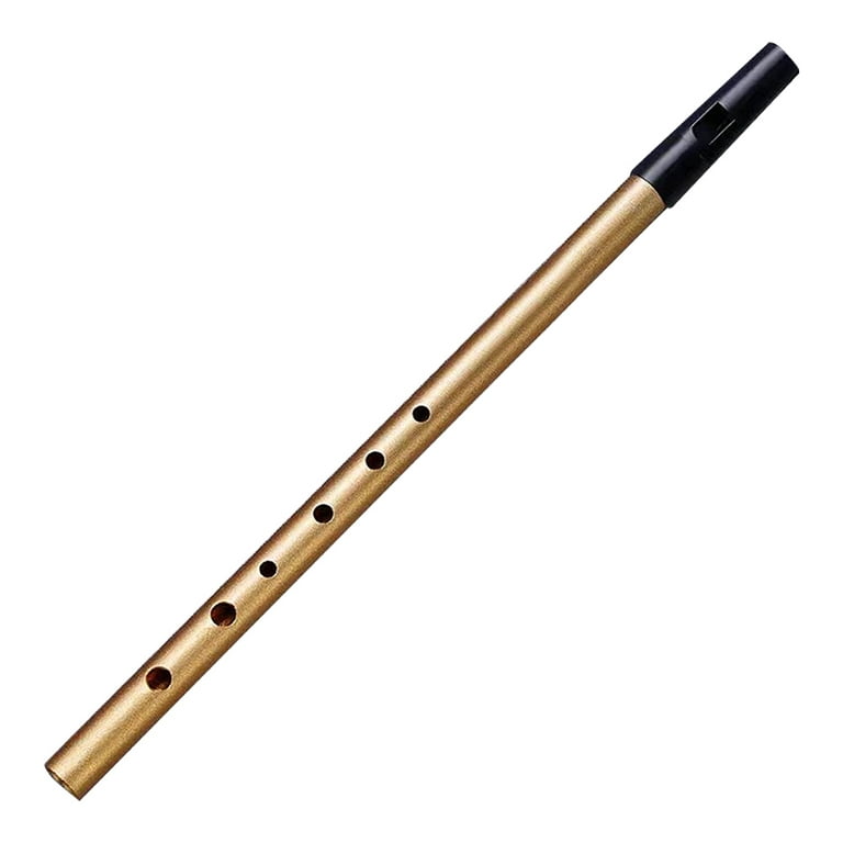 Traditional Irish Tin Whistle in the Key of C/D,Easy-to-learn, for  Beginners,C tone-golden colorG1417 