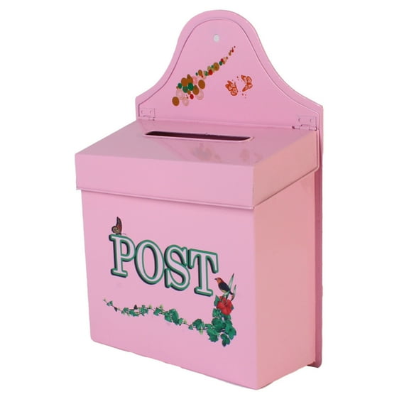 Traditional Iron Wall Mailbox Large Storage Capacity Easy Installation Weather Resistant Design