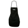 thumbnail image 1 of Traditional Japan Sushi Logo Embroidered Solid Chef's Apron - Black OSFM, 1 of 4