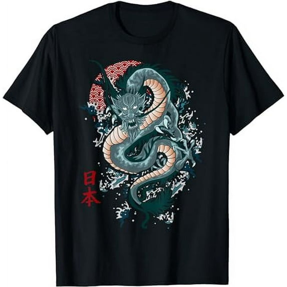 Traditional Japanese Art Dragon Shirt Japanese Shirt Dragon T-Shirt