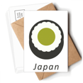 thumbnail image 1 of Traditional Japanese Black Maki Sushi Postcards Envelopes Blank Note Cards Mailing, 1 of 4
