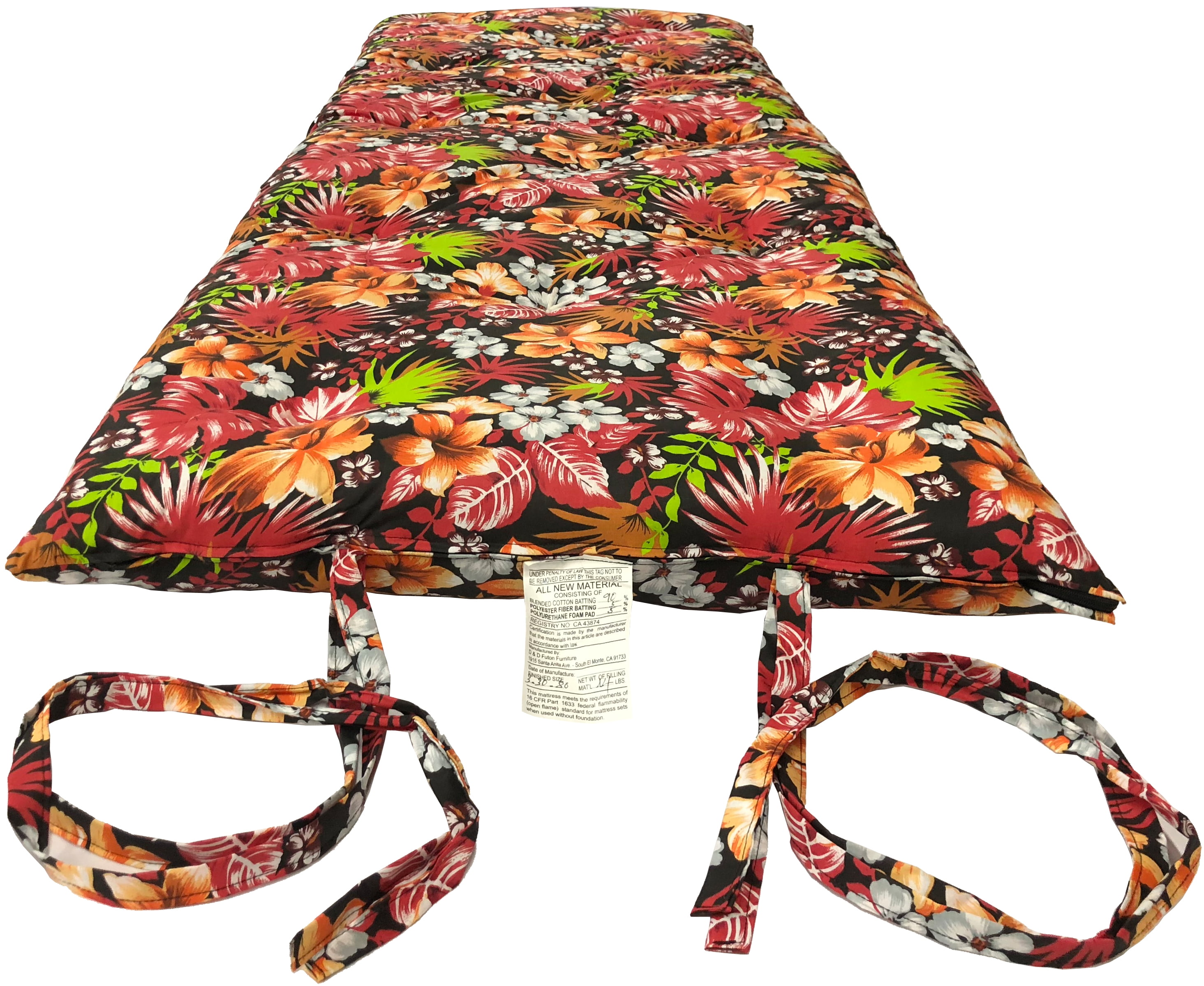 Traditional Japanese Floor Rolling Futon mattresses 80 x 39 x 3, Cotton