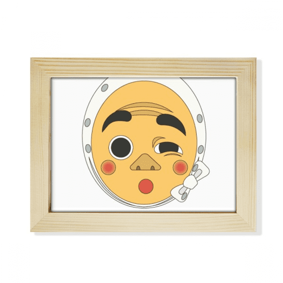 Traditional Japanese Funny Guy Head Desktop Photo Frame Picture Art Decoration Painting 6x8 inch