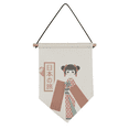 thumbnail image 1 of Traditional Japanese Local Girl Canvas Flag Hanging Wall Art Decor Banner, 1 of 3