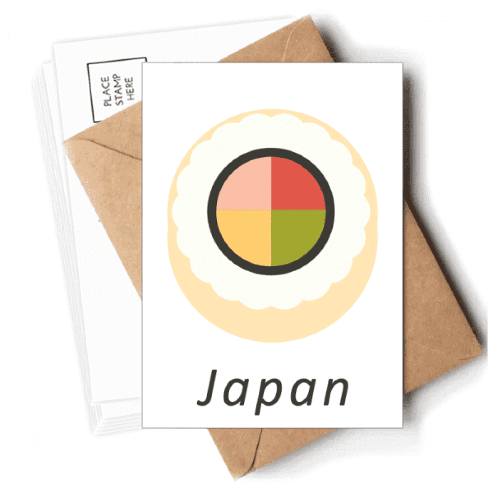 Traditional Japanese Maki Sushi Postcards Envelopes Blank Note Cards Mailing