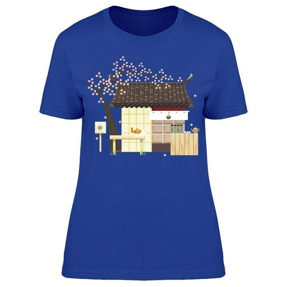 Traditional Japanese Tea Shop T-Shirt Women -Image by Shutterstock, Female x-Large