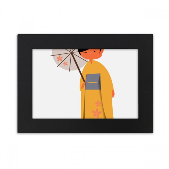 Traditional Japanese Women Dress Code Desktop Photo Frame Ornaments Picture Art Painting
