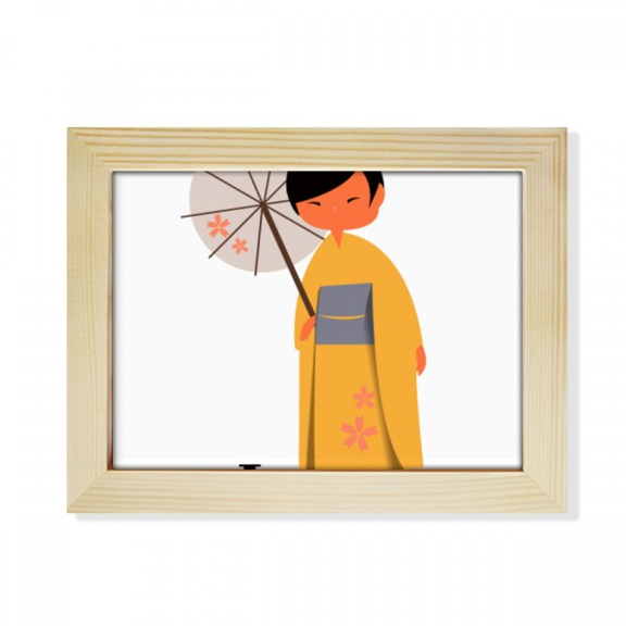 Traditional Japanese Women Dress Code Desktop Photo Frame Picture Art Decoration Painting 6x8 inch